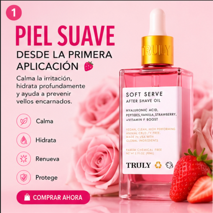 La piel suave, luminosa y sin irritación que TODAS quieren después del afeitado