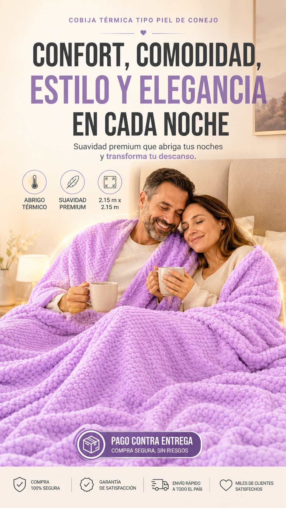 Cobija Piel de Conejo Premium – Renueva tu Hogar con Estilo