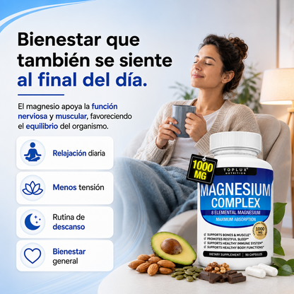 Complejo de magnesio 8 en 1 🇺🇸 Producto 100% Americano